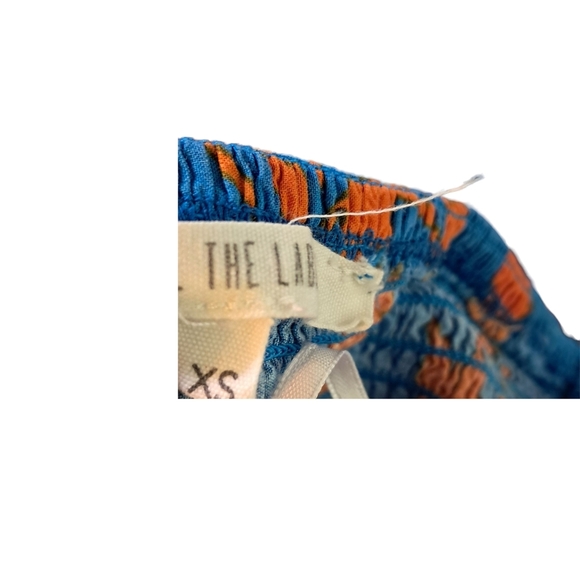 Anthropologie Abel the Label Strapless Maxi Dress – Blue & Orange Floral – Boho - Picture 7 of 10